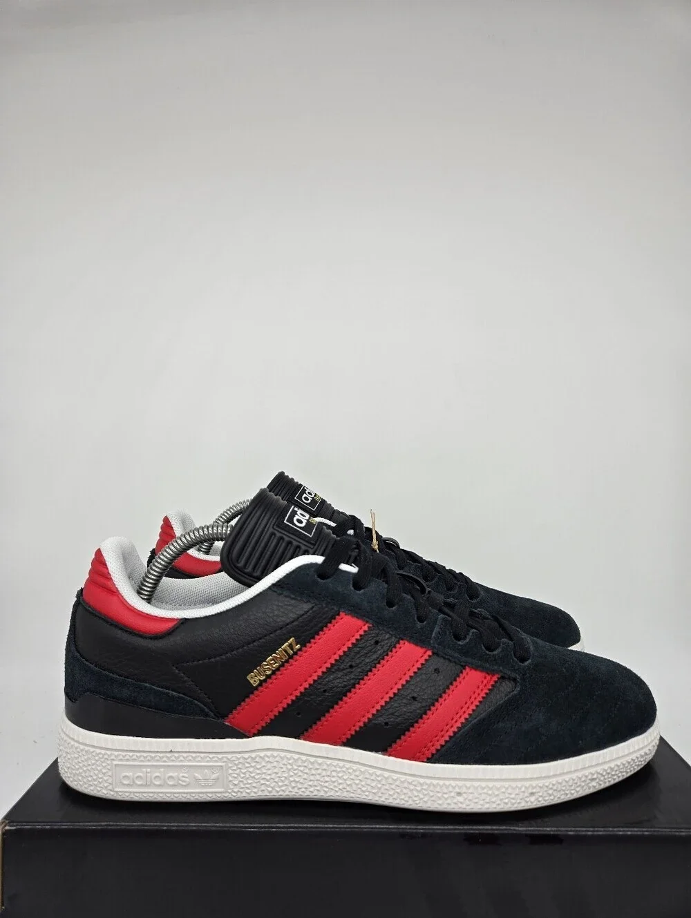 Adidas Men's Busenitz Pro JP8606 Black Scarlet Skateboarding Shoes Size 12
